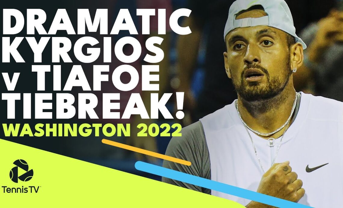 EVERY Point From Dramatic Nick Kyrgios vs Frances Tiafoe Tiebreak! | Washington 2022