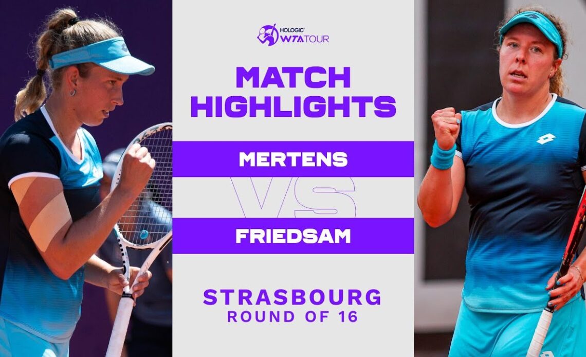 Elise Mertens vs. Anna-Lena Friedsam | 2022 Strasbourg Round of 16 | WTA Match Highlights