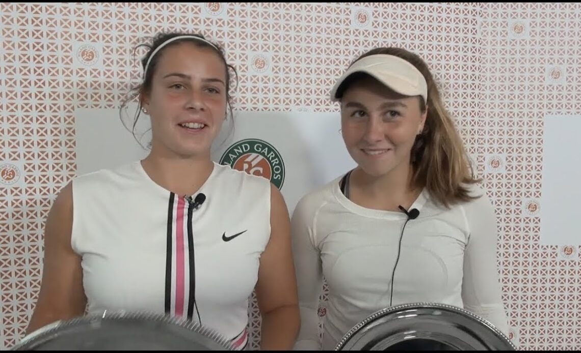 Emma Navarro and Chloe Beck, Roland Garros Juniors Doubles Champions
