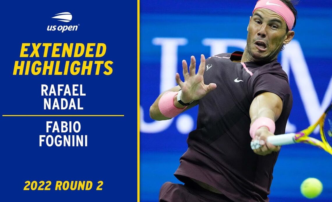 Fabio Fognini vs. Rafael Nadal Extended Highlights | 2022 US Open Round 2
