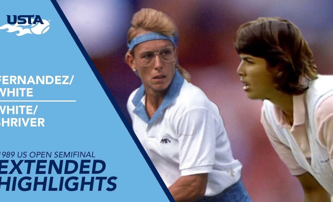 Fernández/White vs Navratilova/Shriver Extended Highlights | US Open 1988 Semifinal