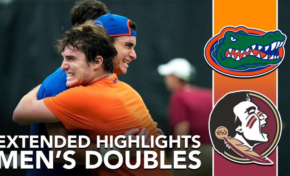 Florida vs Florida State Mens Doubles Highlights | College MatchDay