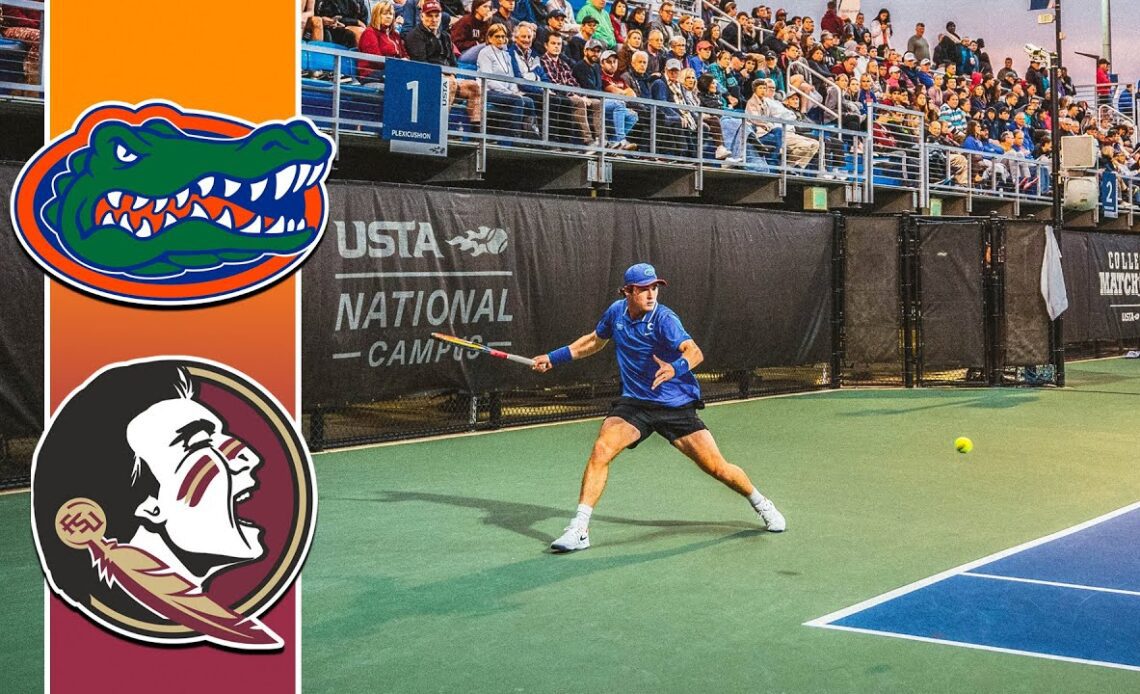 Florida vs Florida State Mens Singles Highlights | College MatchDay