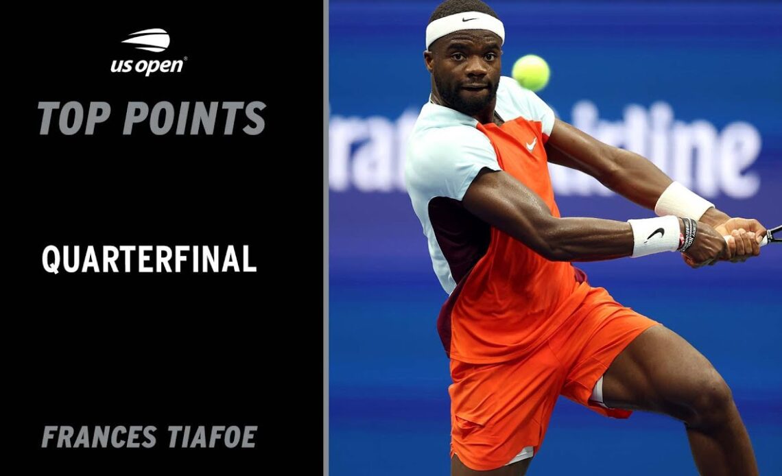 Frances Tiafoe | Top Points vs. Andrey Rublev | 2022 US Open Quarterfinal