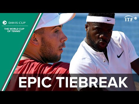 Frances Tiafoe v Borna Coric EPIC TIEBREAK | Croatia vs USA | 2018 Davis Cup | ITF