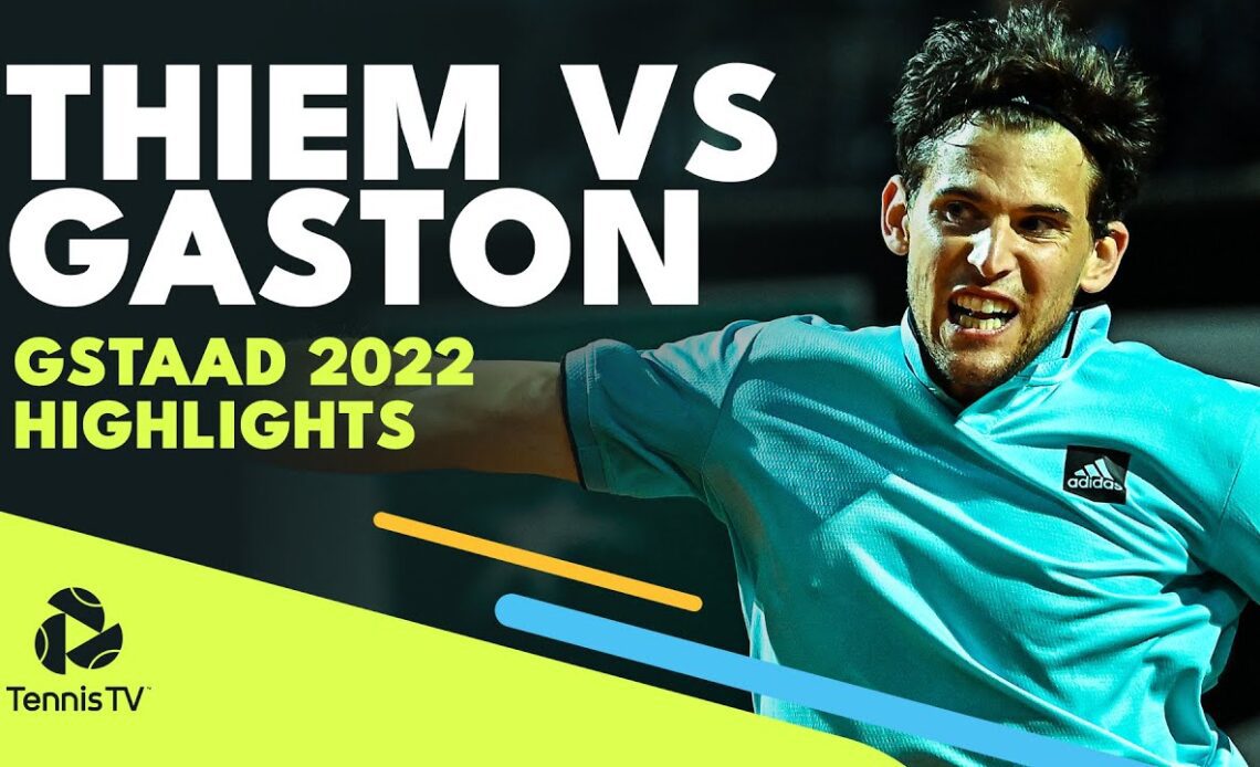 Fun Dominic Thiem vs Hugo Gaston Highlights | Gstaad 2022
