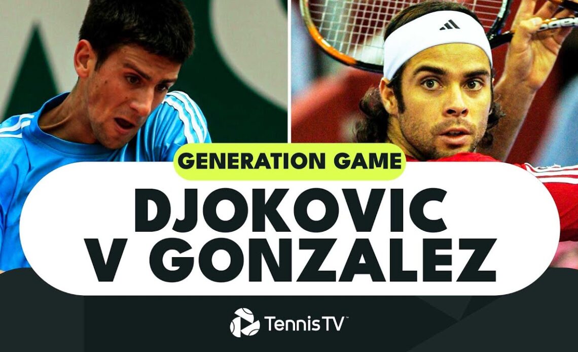 GENERATION GAME: Novak Djokovic vs Fernando Gonzalez | Cincinnati 2005 Highlights