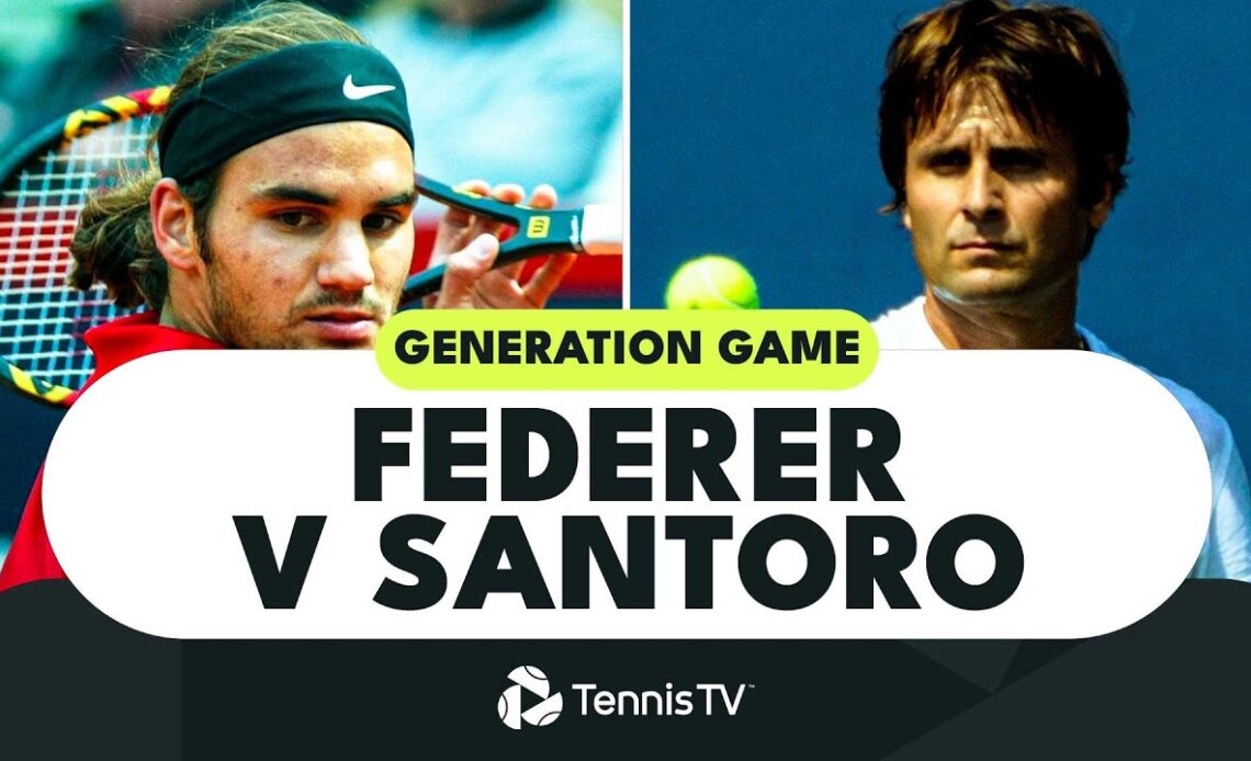 GENERATION GAME: Roger Federer vs Fabrice Santoro | Madrid 2002 Highlights