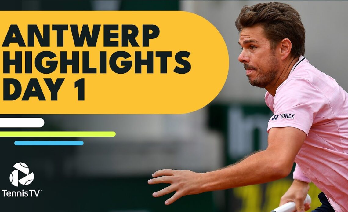 Gasquet and Wawrinka Lock Horns; Evans, Brooksby and Draper Feature | Antwerp 2022 Highlights Day 1