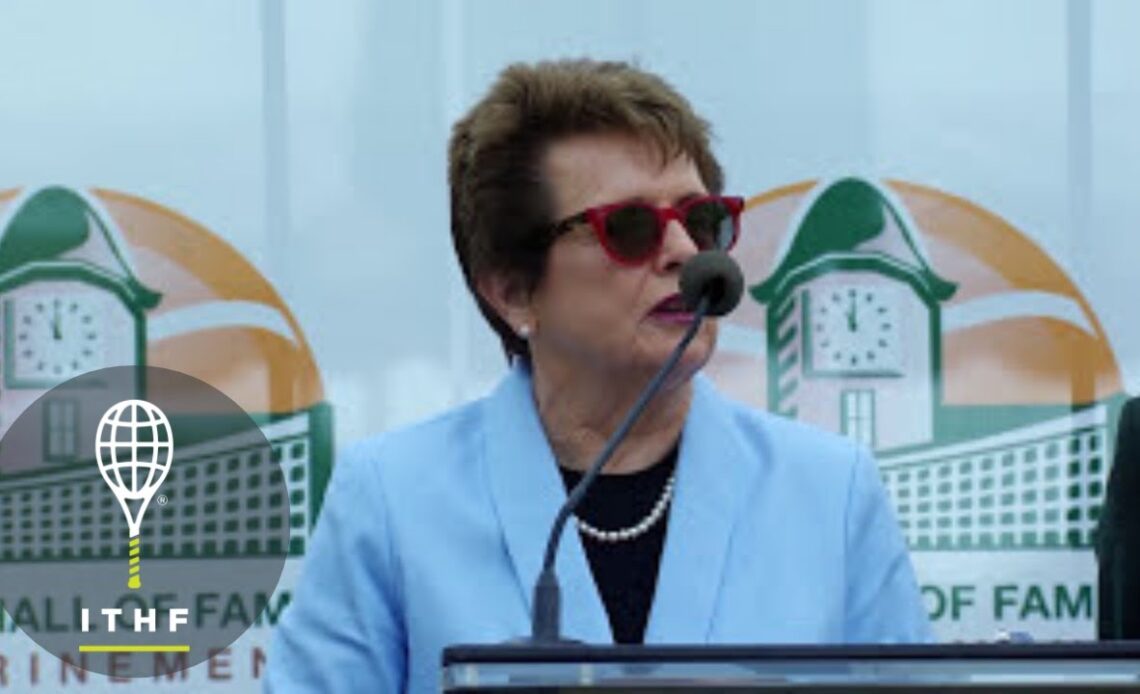 Hall of Fame Ring Presentation- Billie Jean King, ITHF Induction Ceremony 2015