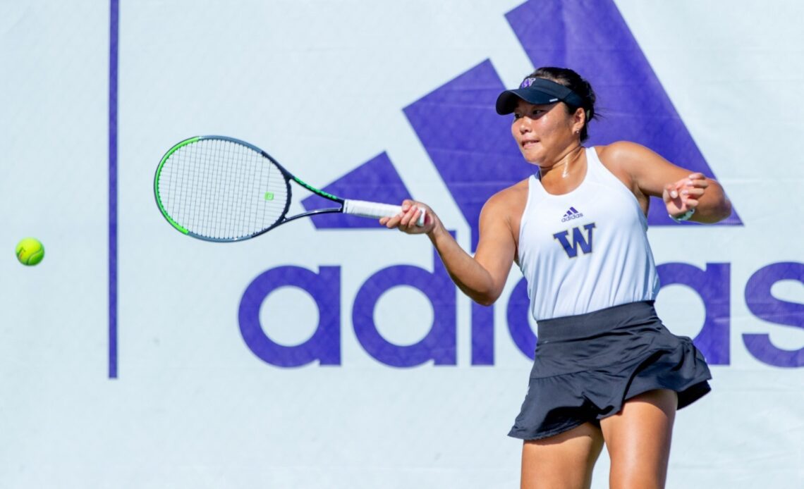 Huskies Sweep Six Singles Matches From Cougars