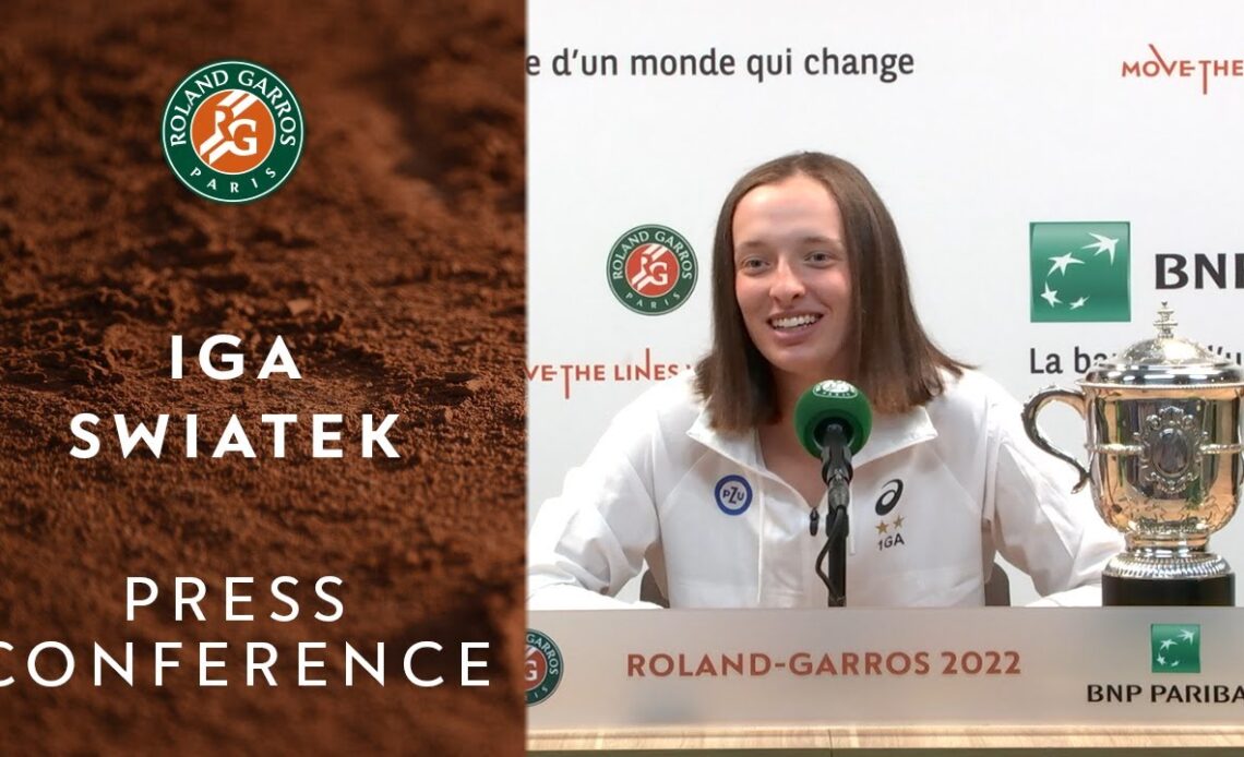 Iga Swiatek - Press Conference after Final | Roland-Garros 2022