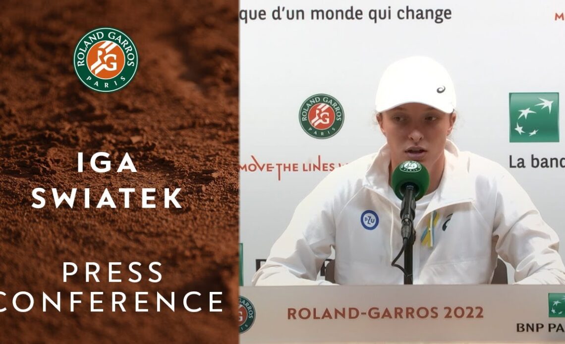 Iga Swiatek - Press Conference after Semifinals | Roland-Garros 2022