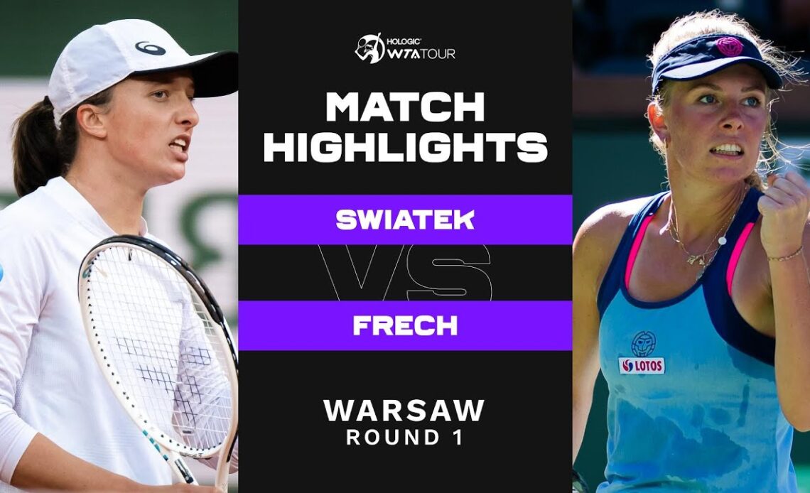 Iga Swiatek vs. Magdalena Frech | 2022 Warsaw Round 1 | WTA Match Highlights