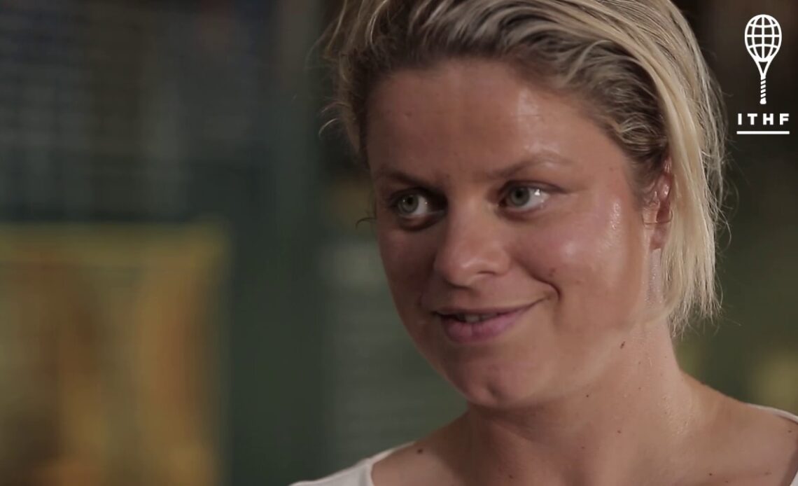 In the Museum with Hall of Famer Kim Clijsters