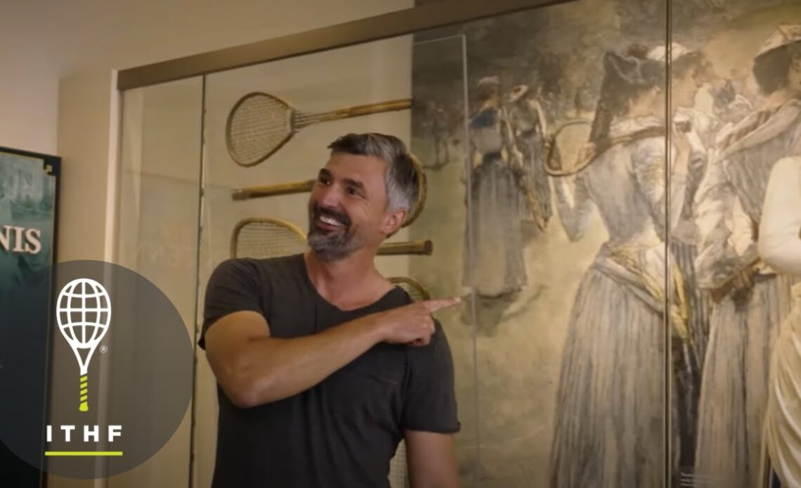 Ivanisevic and Martinez Tour the ITHF Museum