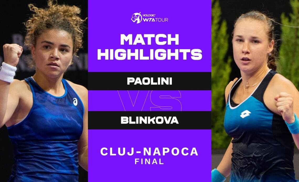 Jasmine Paolini vs. Anna Blinkova | 2022 Cluj-Napoca Final | WTA Match Highlights
