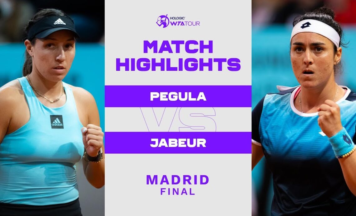 Jessica Pegula vs. Ons Jabeur | 2022 Madrid Final | WTA Match Highlights