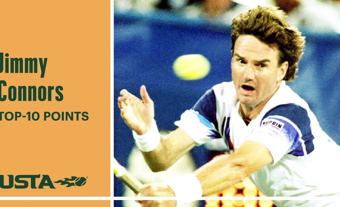 Jimmy Connors | Top-10 Points | US Open