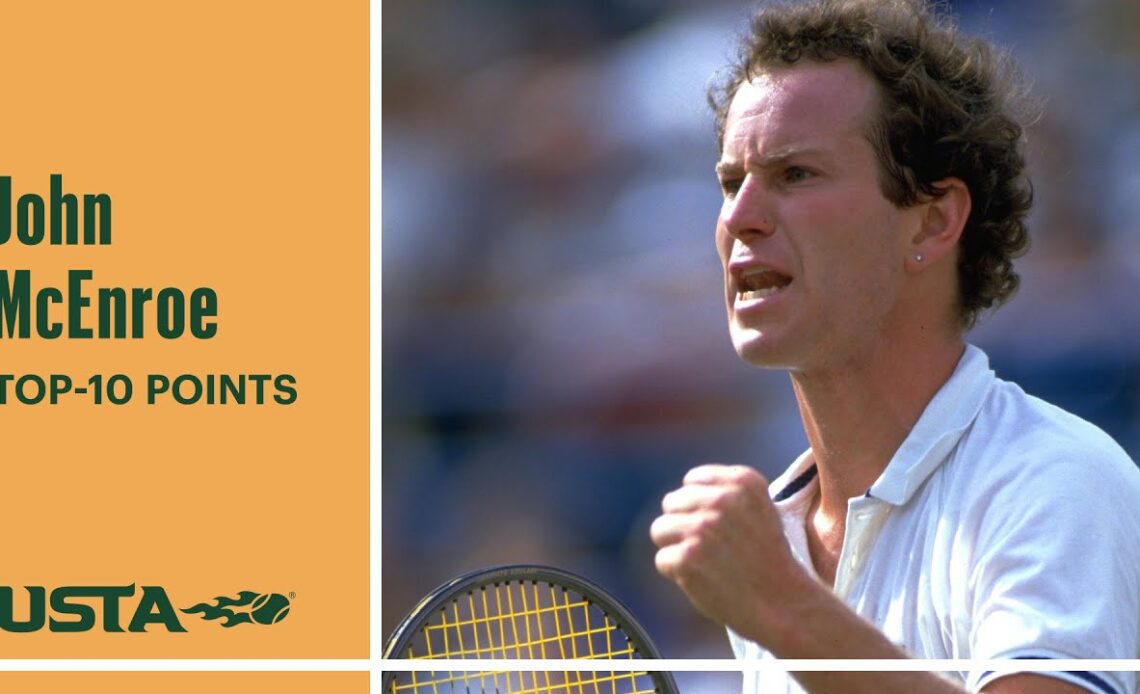 John Mcenroe | Top-10 Points | US Open