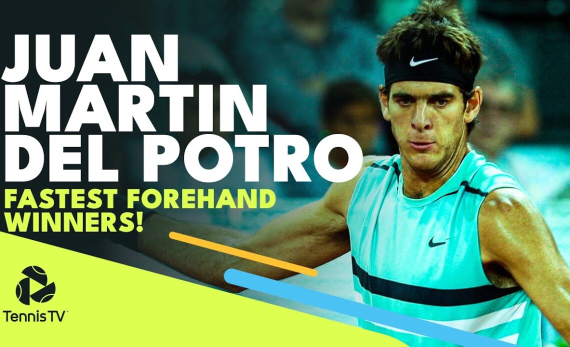 Juan Martin del Potro's Fastest Ever ATP Forehand Winners! 💥
