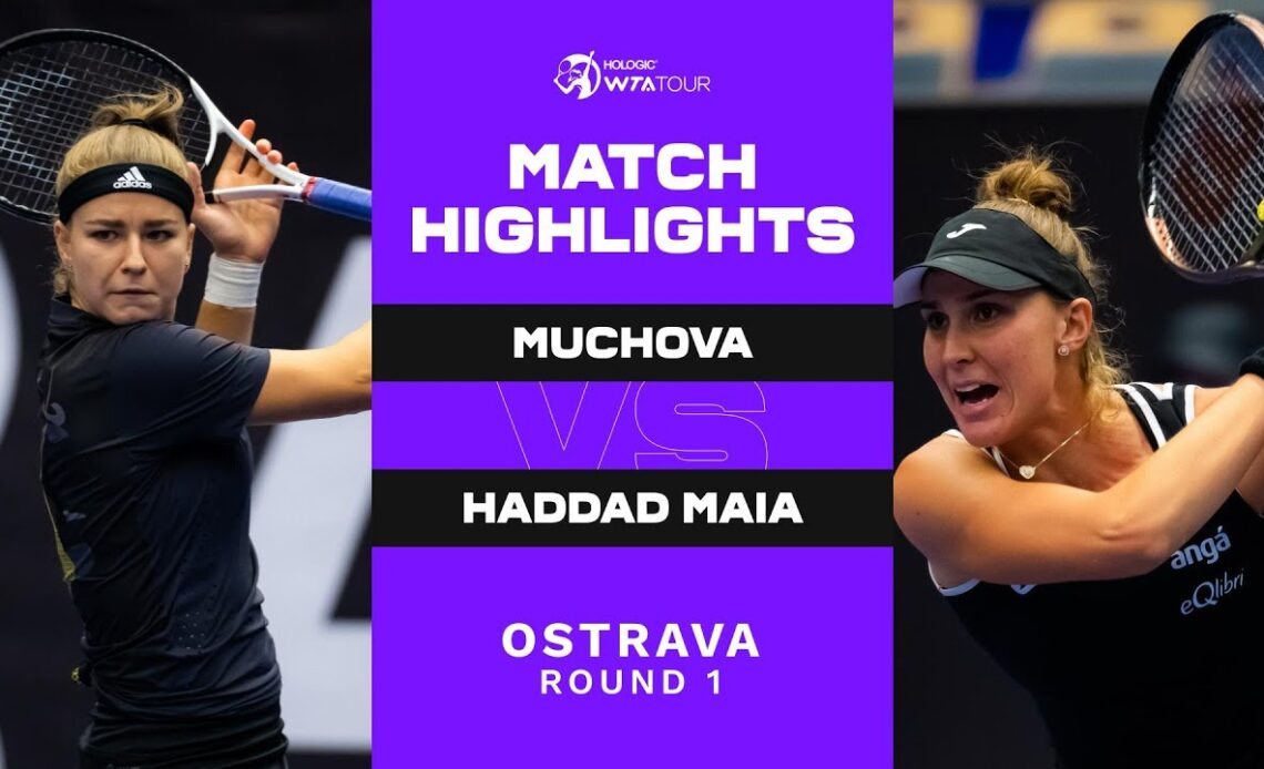 Karolina Muchova vs. Beatriz Haddad Maia | 2022 Ostrava Round 1 | WTA Match Highlights