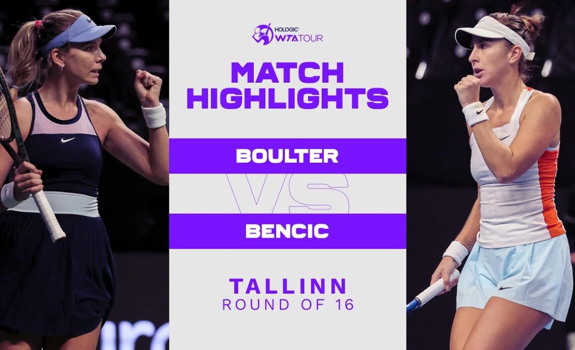 Katie Boulter vs. Belinda Bencic | 2022 Tallinn Round of 16 | WTA Match Highlights