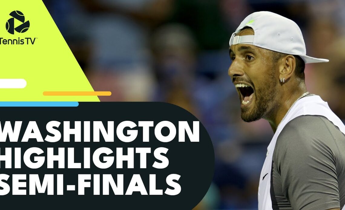 Kyrgios Faces Ymer; Rublev Plays Nishioka | Washington 2022 Semi-Final Highlights