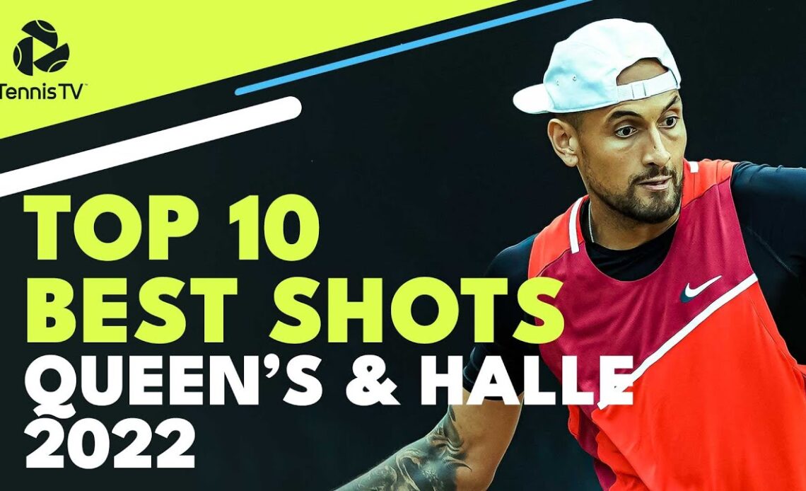 Kyrgios Trickshots & Hurkacz Magic ✨ | Top 10 Best Shots & Points From Queen's & Halle 2022