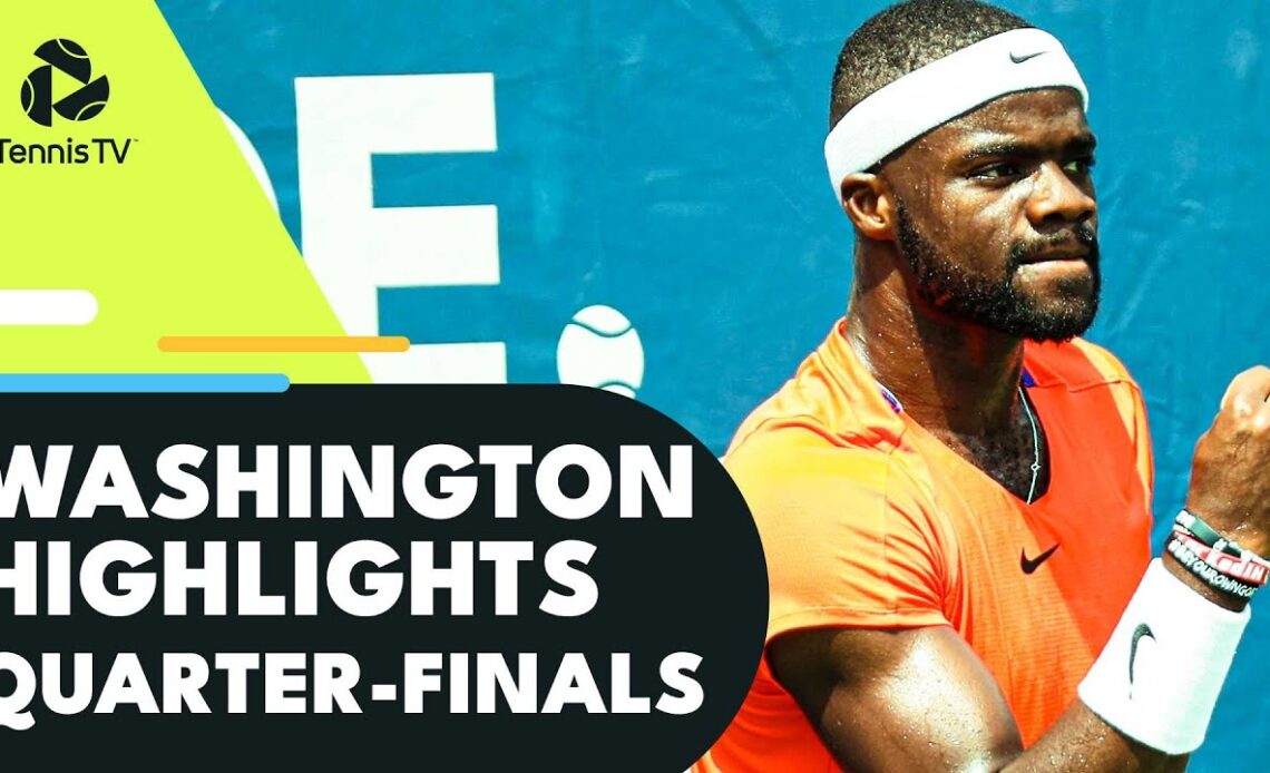 Kyrgios & Tiafoe Play Epic; Rublev, Korda Feature | Washington Quarter-Final Highlights