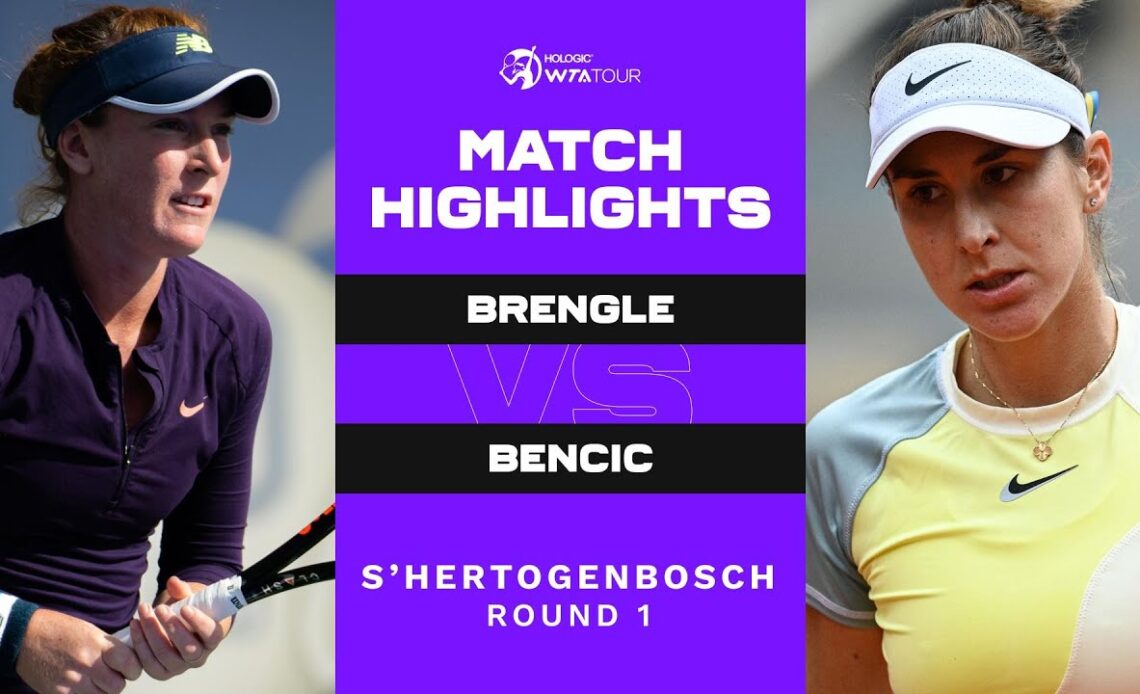 Madison Brengle vs. Belinda Bencic | 2022 s-Hertogenbosch Round 1 | WTA Match Highlights
