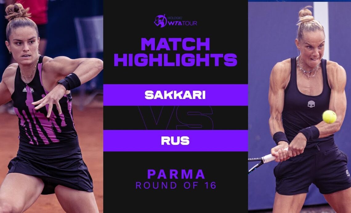 Maria Sakkari vs. Arantxa Rus | 2022 Parma Round of 16 | WTA Match Highlights