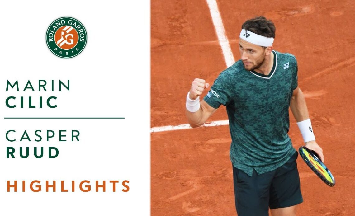 Marin Cilic vs Casper Ruud - Semifinals Highlights I Roland-Garros 2022
