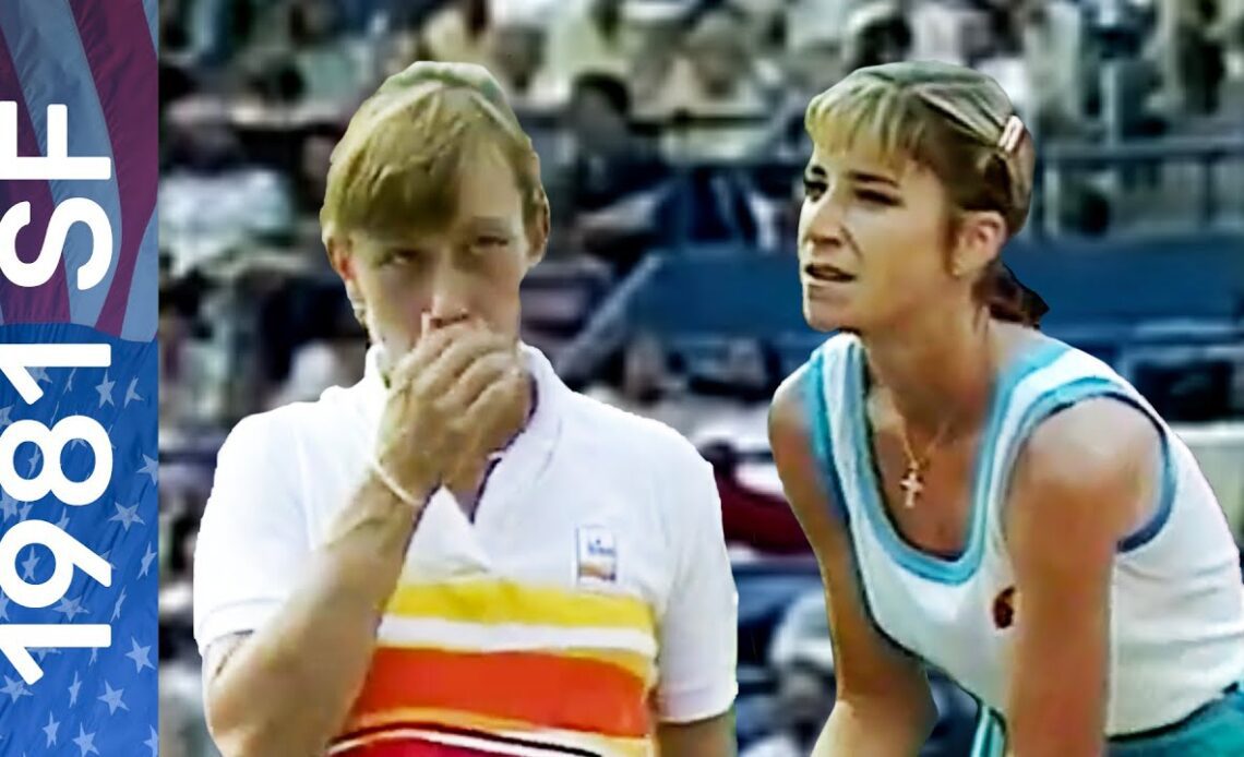 Martina Navratilova vs Chris Evert Highlights | 1981 US Open Semifinal
