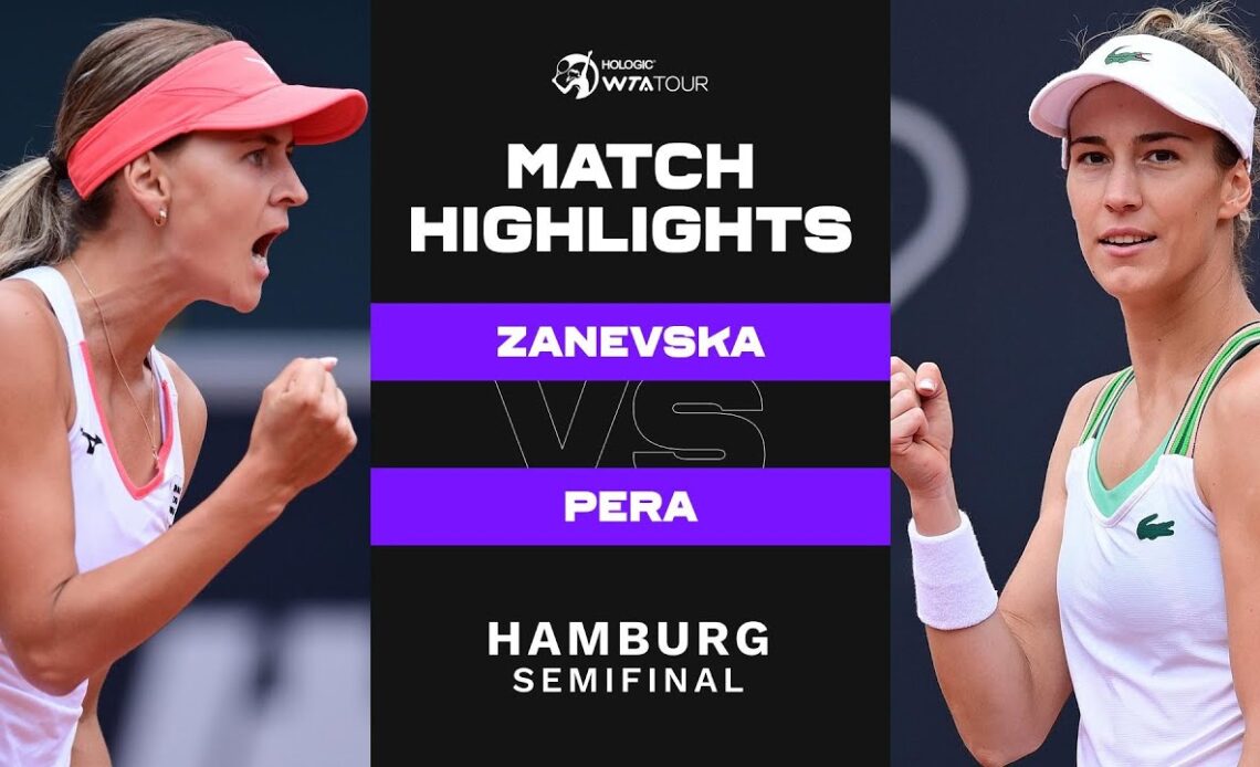 Maryna Zanevska vs. Bernarda Pera | 2022 Hamburg Semifinal | WTA Match Highlights