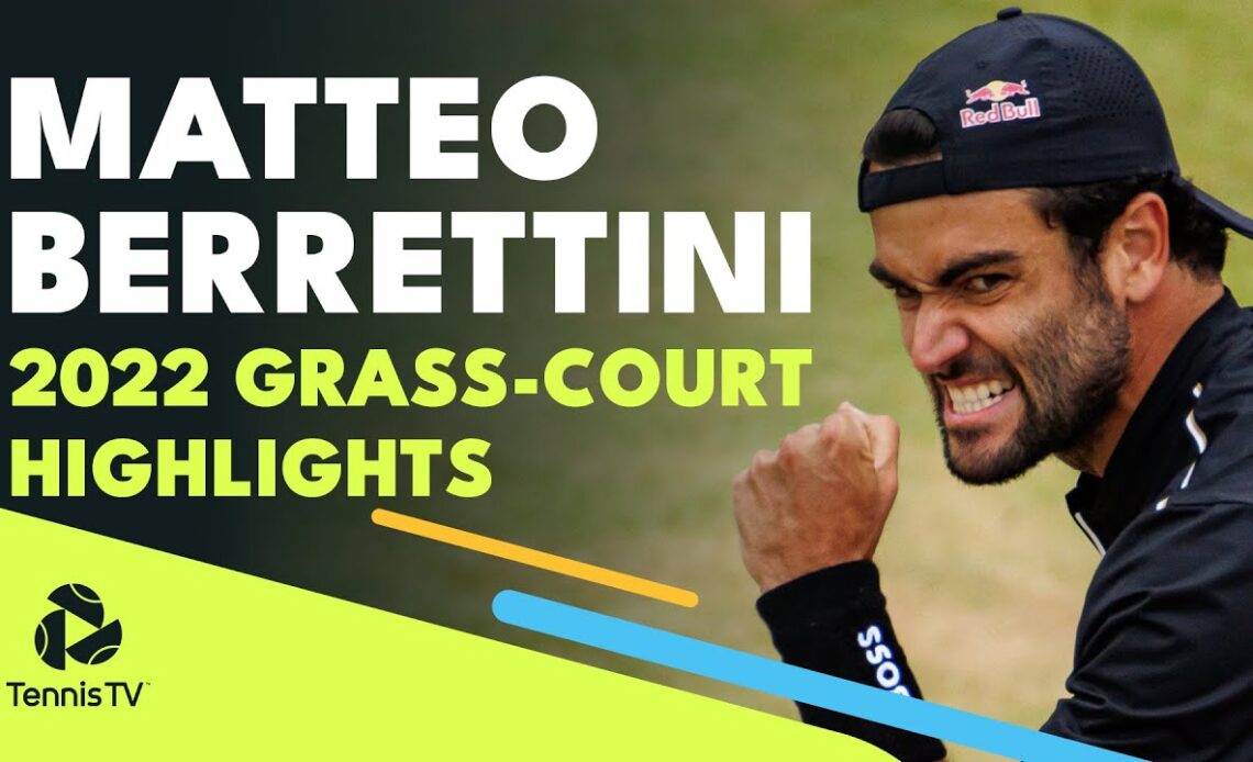 Matteo Berrettini's 2022 Grass-Court Highlights