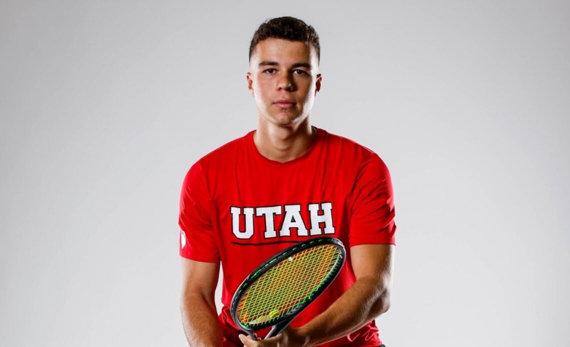 Berk Bugarikj.Utah Utes Menâ??s Tennis 2022-23 Asset Shoot in Salt Lake City, UT on Wednesday, September 14, 2022.Hunter Dyke/Utah Athletics