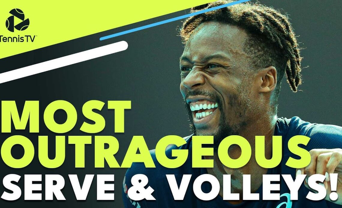 Most OUTRAGEOUS Serve & Volley Tennis Plays 👀
