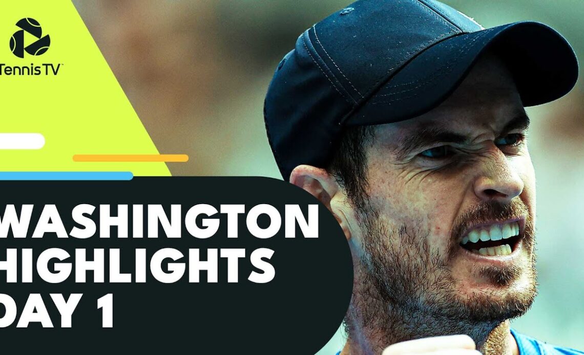 Murray Opens Against Ymer; Edmund, Draper in Action | Washington 2022 Day 1 Highlights