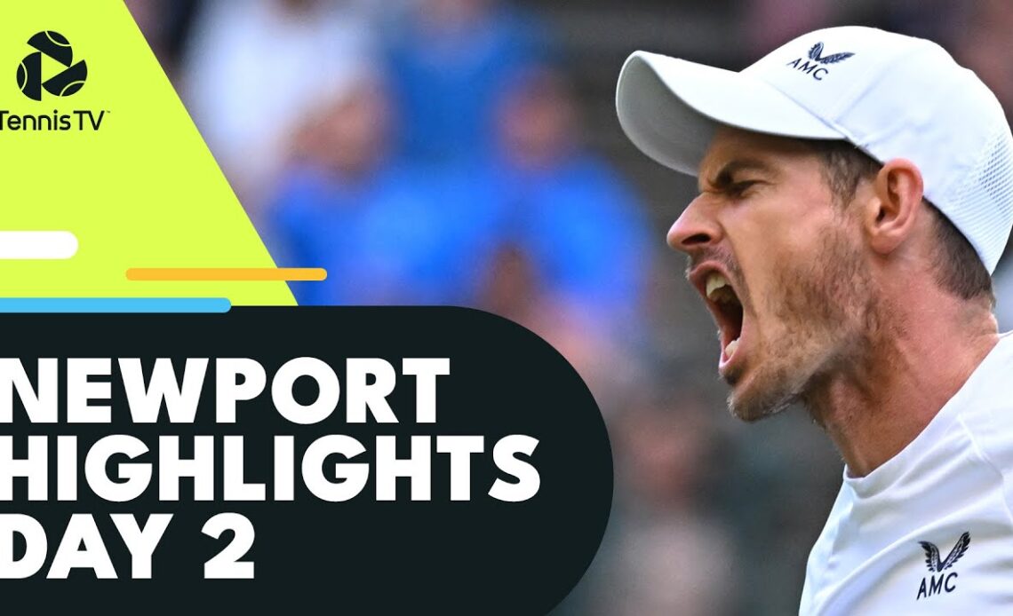 Murray Takes On Querrey; Purcell Battles Mannarino | Newport 2022 Day 2 Highlights