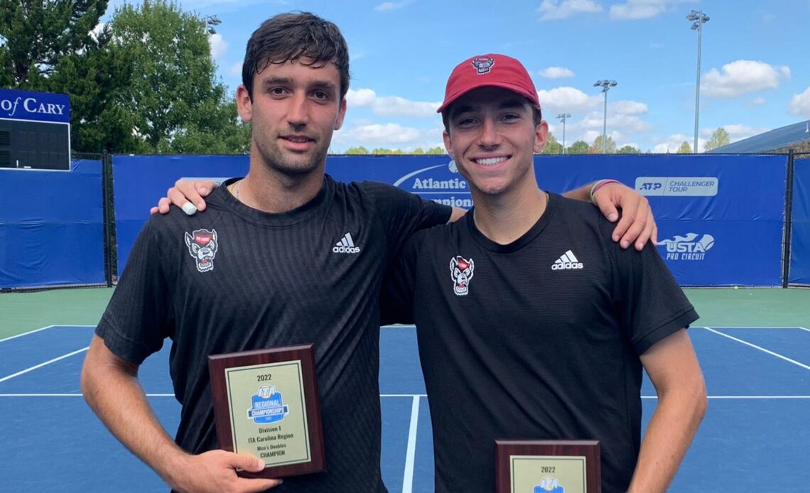 NC State's Rafa Izquierdo Luque and Joseph Wayand win ITA regional title