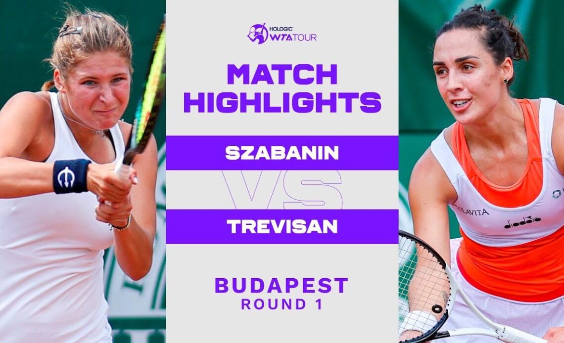Natalia Szabanin vs. Martina Trevisan | 2022 Budapest Round 1 | WTA Match Highlights