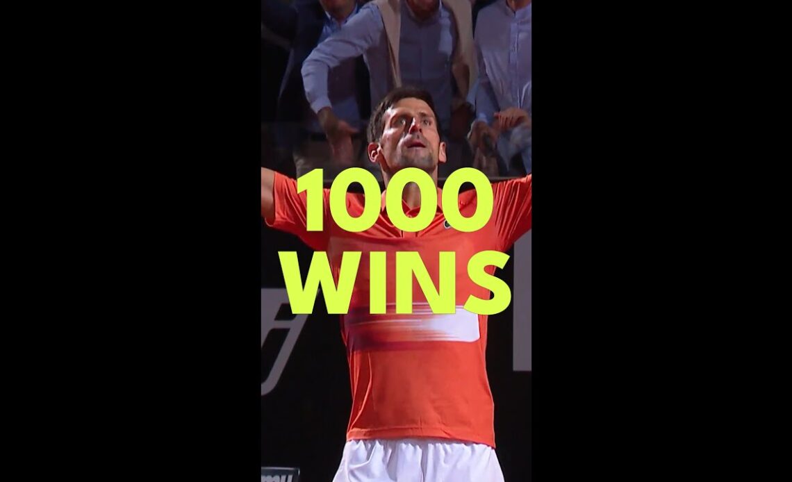 Novak Djokovic: 1000 ATP Match Wins! 🎉