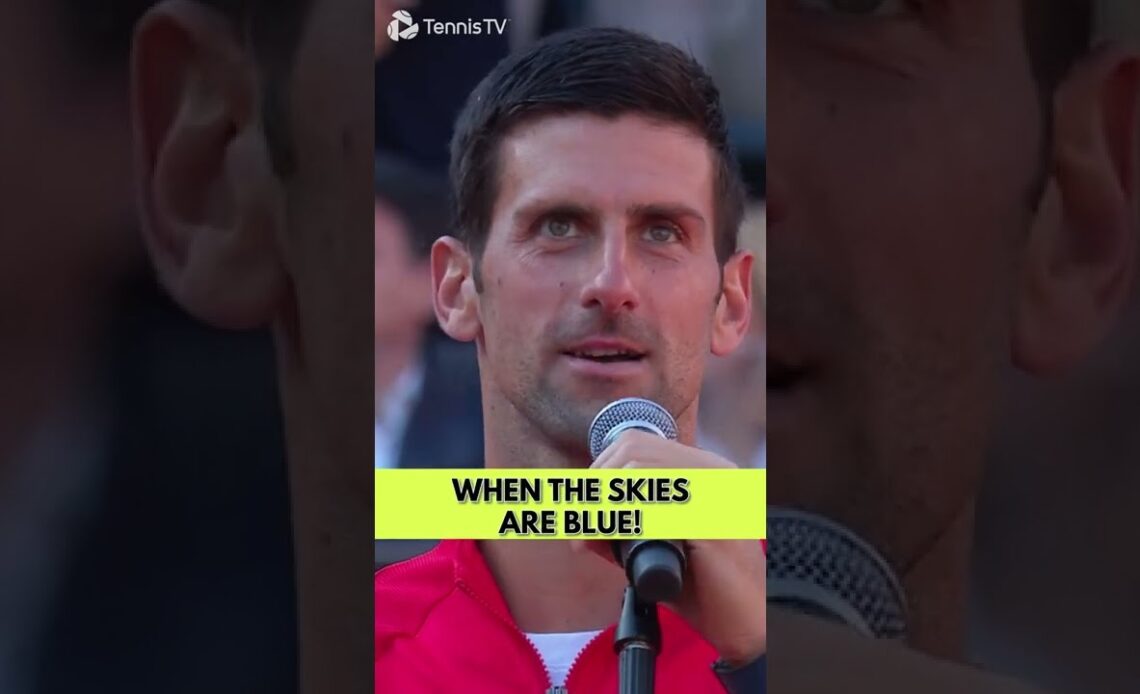 Novak Djokovic Serenades Rome Crowd! 🎤 😂