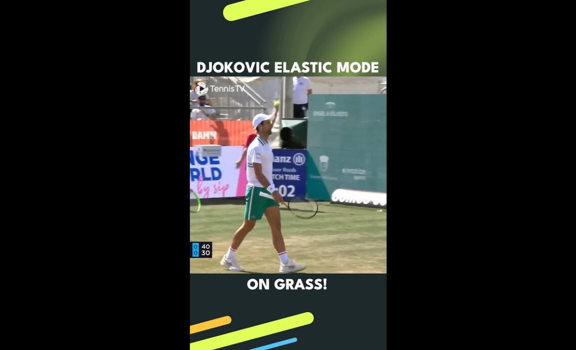 Novak Djokovic Will Slide On Any Surface To Hit A Winner 🤸‍♀️ 🌱
