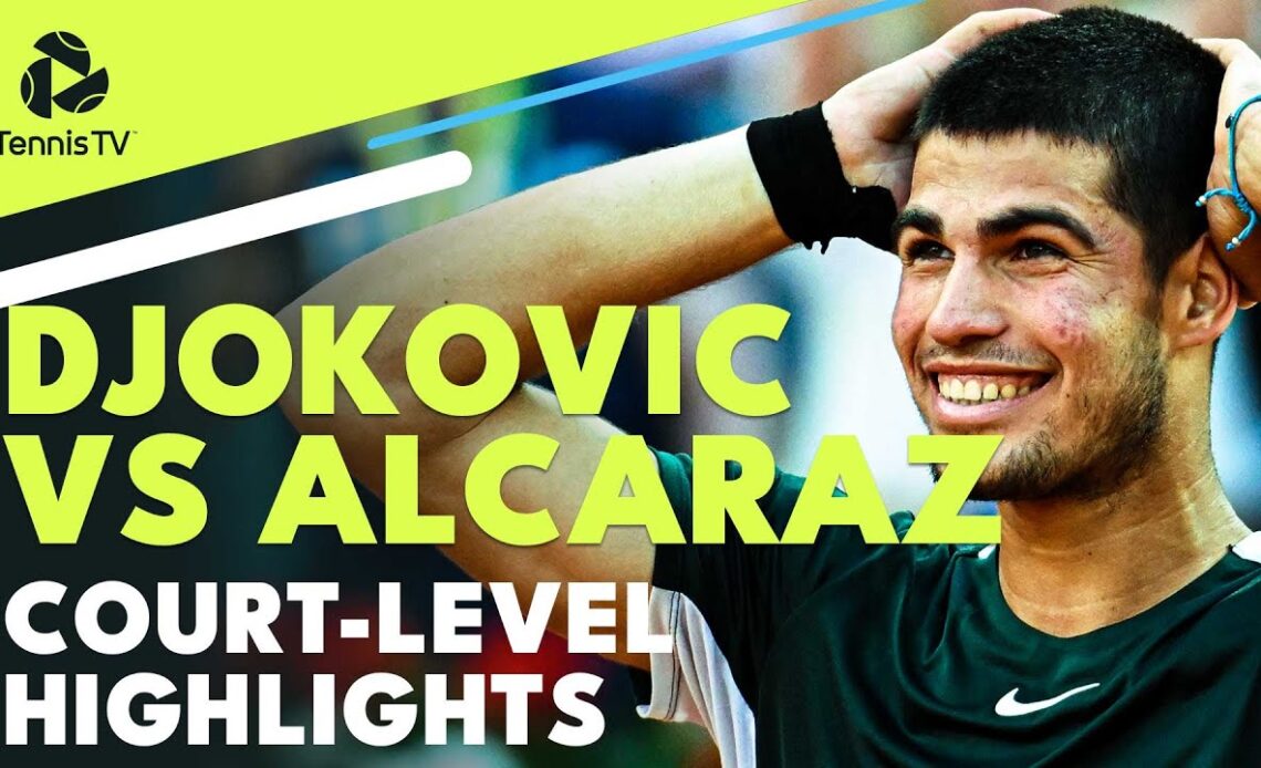 Novak Djokovic vs Carlos Alcaraz: Court-Level Highlights | Madrid 2022 Semi-Final