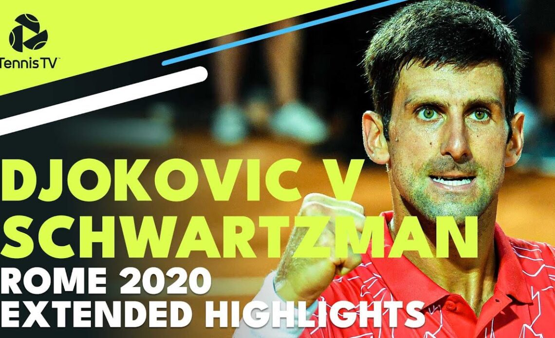 Novak Djokovic vs Diego Schwartzman | Rome 2020 Final Extended Highlights