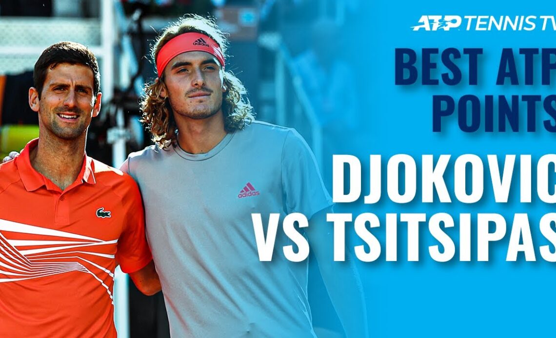 Novak Djokovic vs Stefanos Tsitsipas: Brilliant Shots & Points!