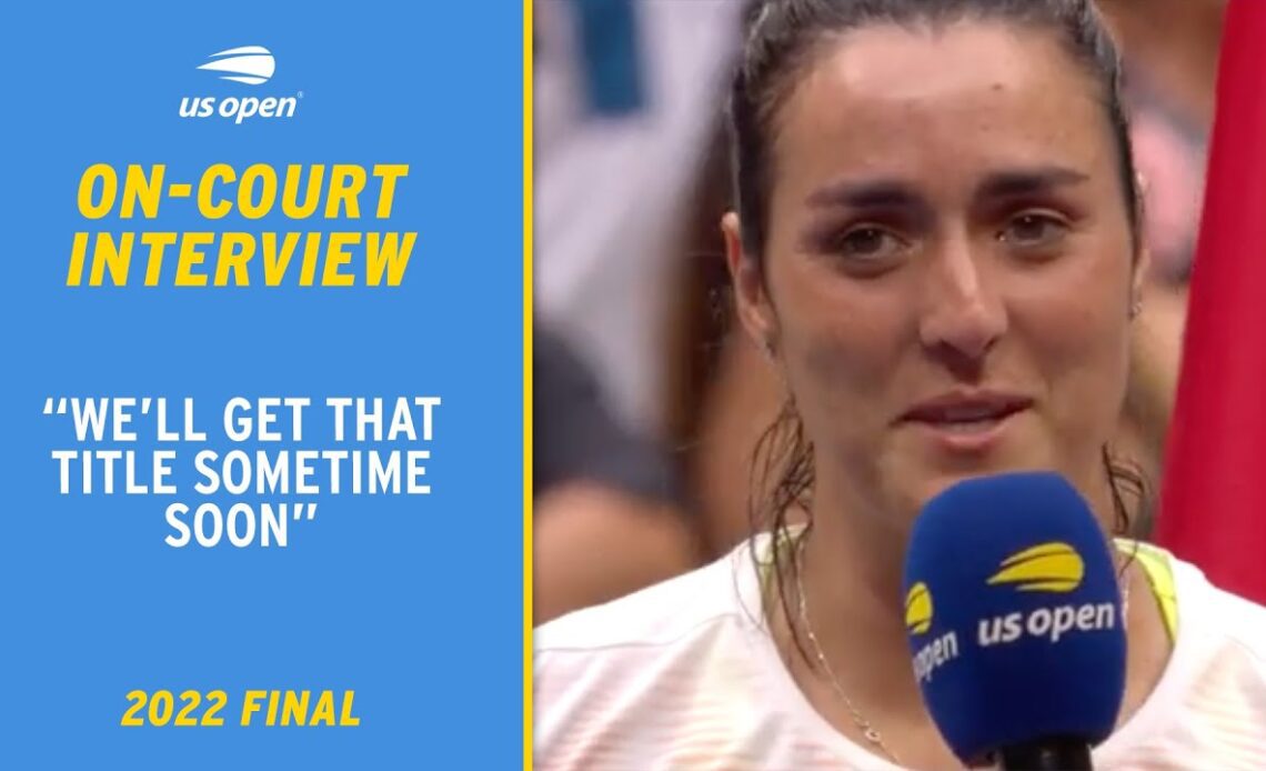 Ons Jabeur On-Court Interview | 2022 US Open Final