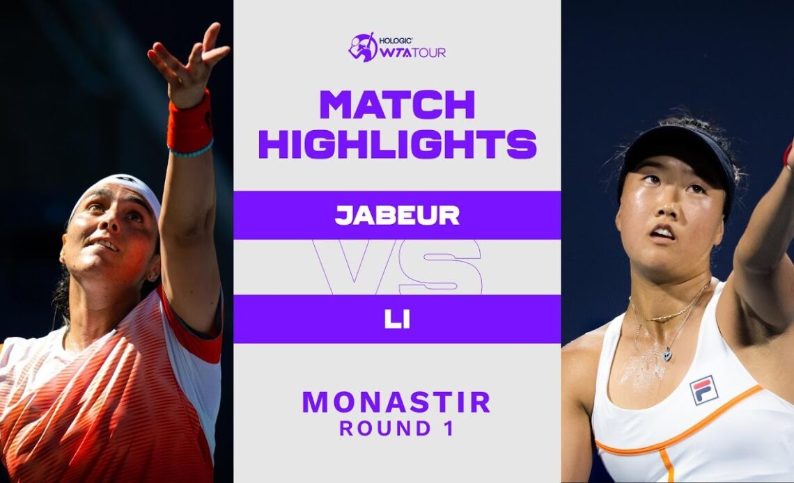 Ons Jabeur vs. Ann Li | 2022 Monastir Round 1 | WTA Match Highlights